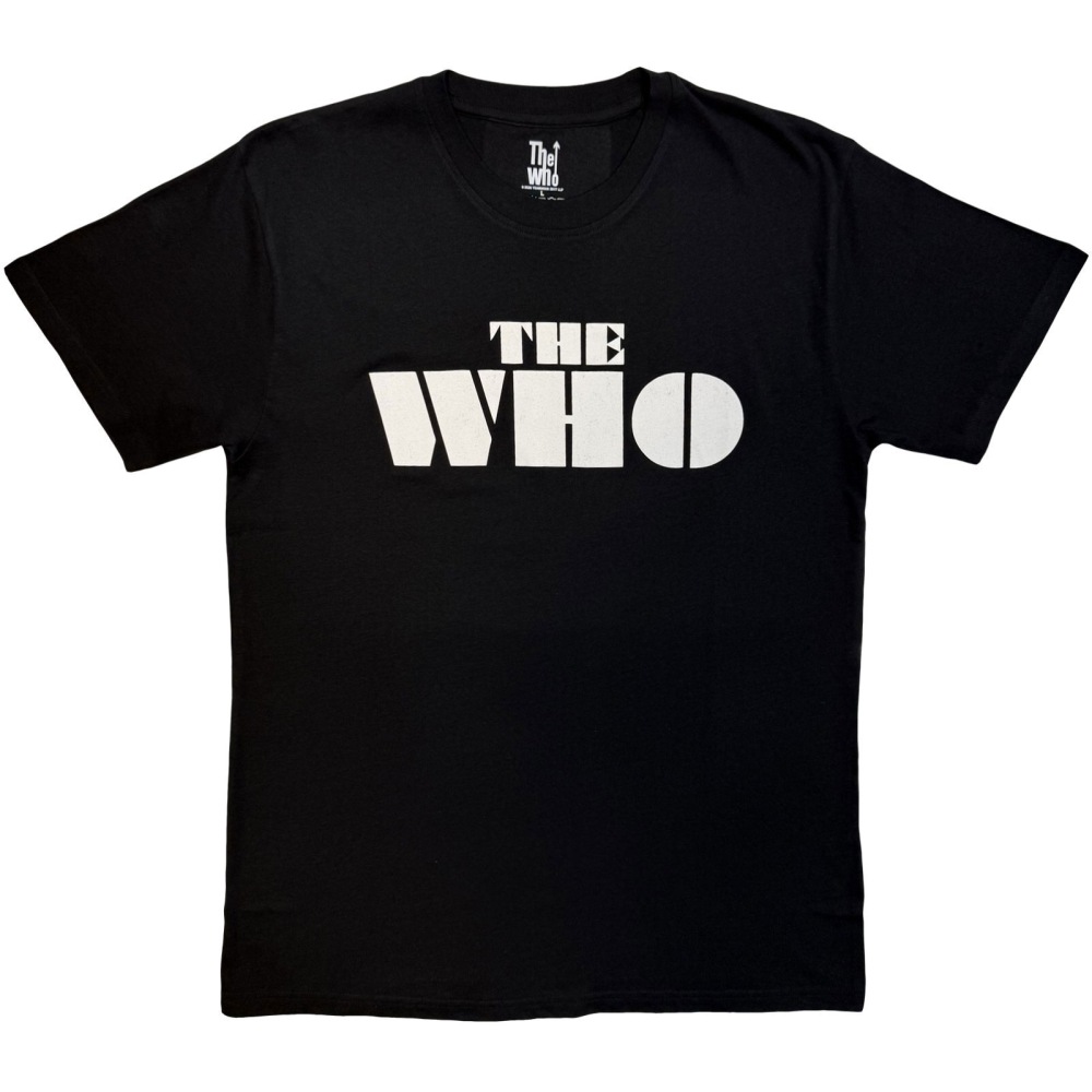 The Who - Block Logo Mono Mens Tshirt - Black/White